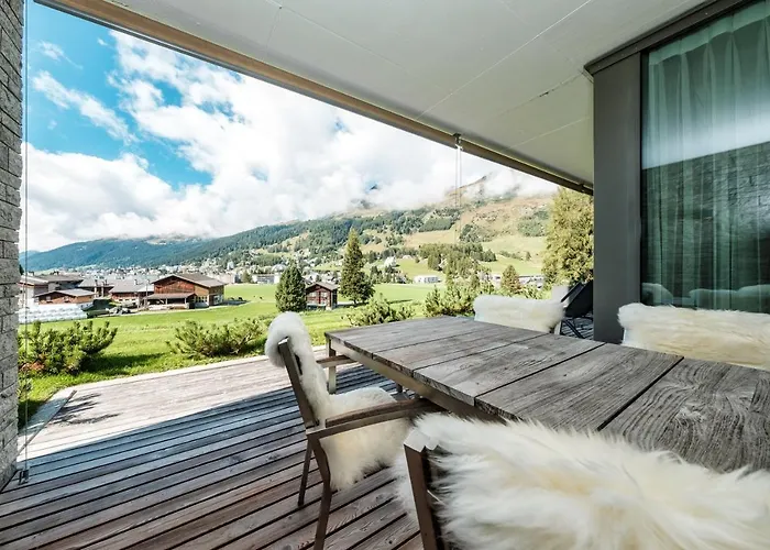 아파트 Luxury Davos Apt For 4 With Panorama Terrace & 5-Star Hotel Spa Access